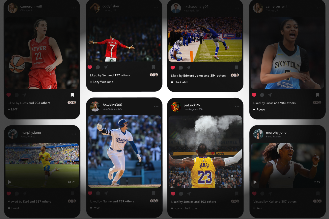 Share your sports journey with athletes, coaches, and fans. Post highlights, tips, and  achievements in a space to connect, inspire, and celebrate together.